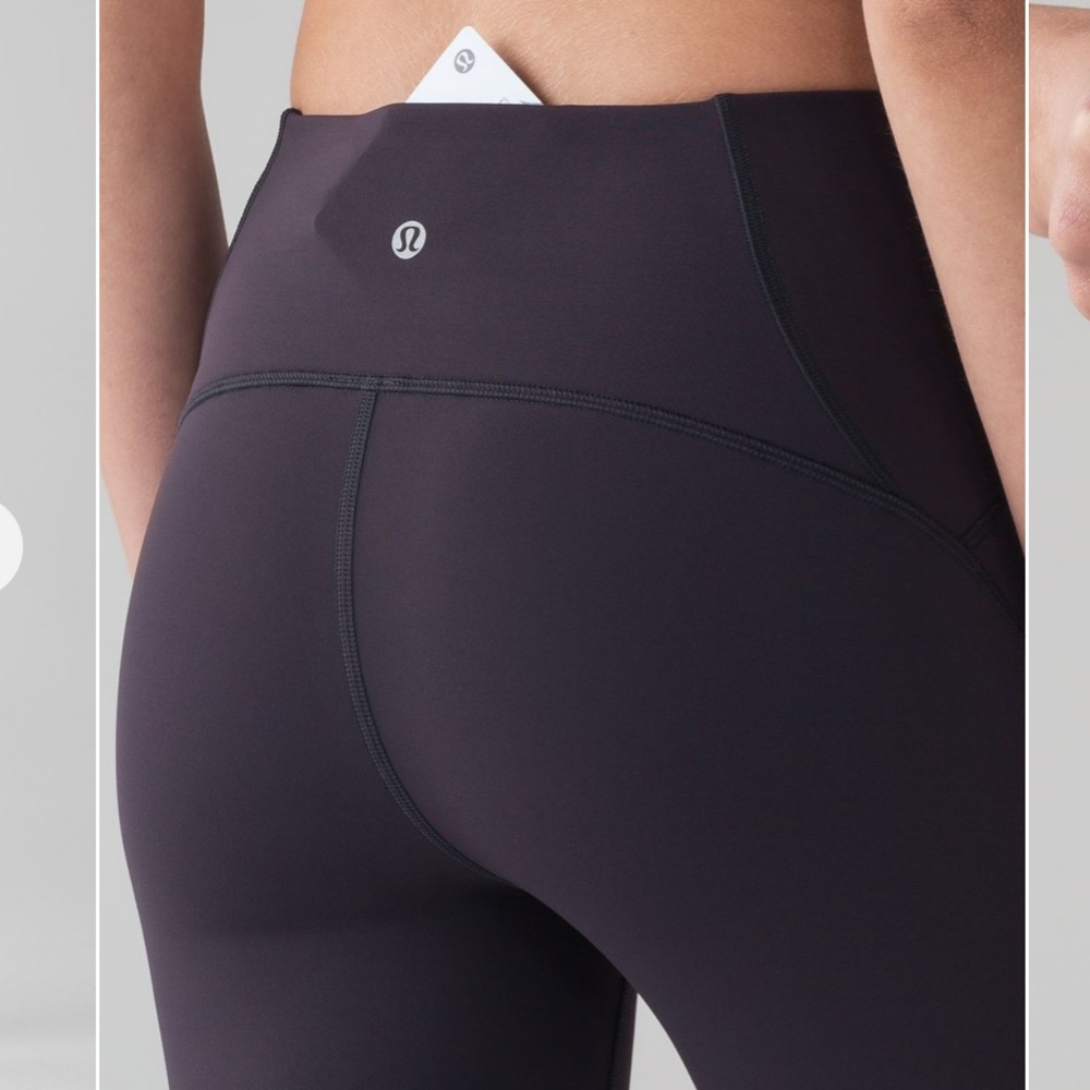 Lululemon Lean In Capri Leggings 17” Boysenberry Purple Workout Yoga 4 Small - Picture 4 of 10